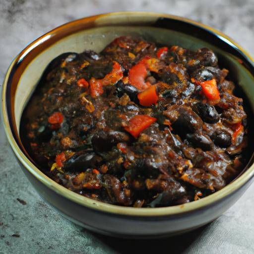 Veganské chilli s černými fazolemi
