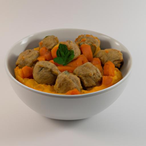 Veganské karbanátky s batátovou kaší