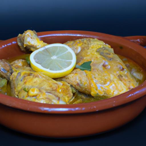 Marocký kuřecí tajine s citronem