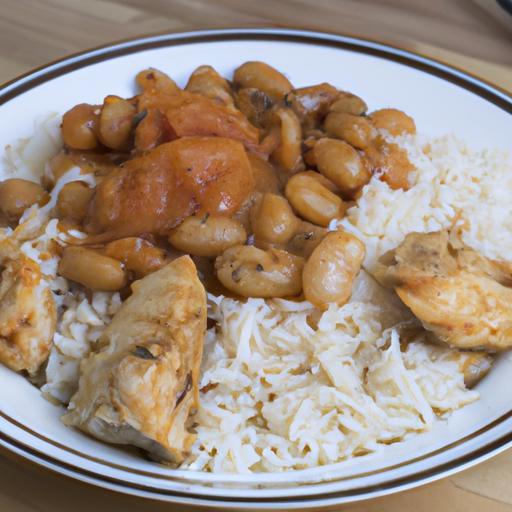 Kuře s rýží a fazolemi