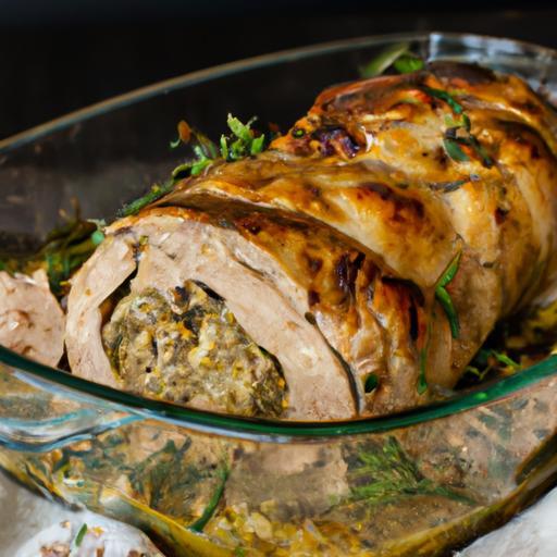 Krůtí roládky s bylinkovou nádivkou