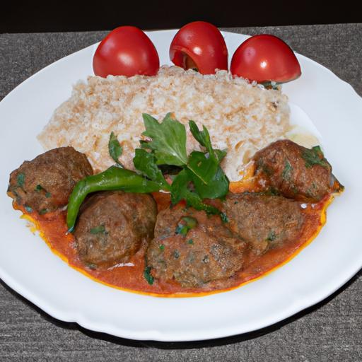 Jehněčí kofta plněná rýží