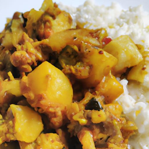 Aloo Gobi subji s rýží