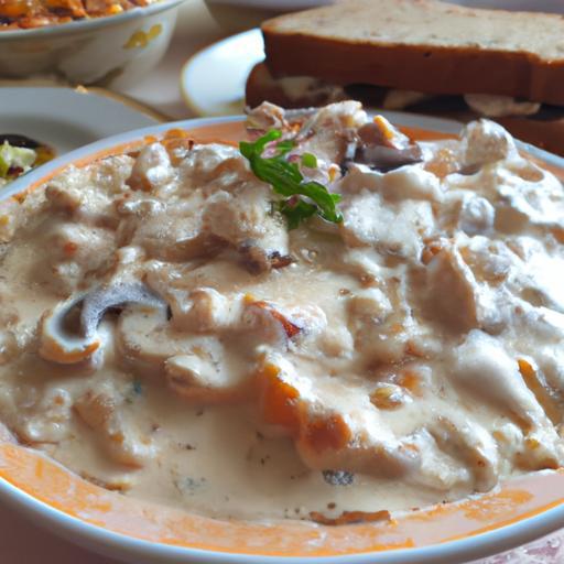 Kulajda s hřiby a křupavým toustem