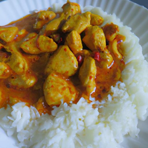 Kuřecí kokosový curry s rýží