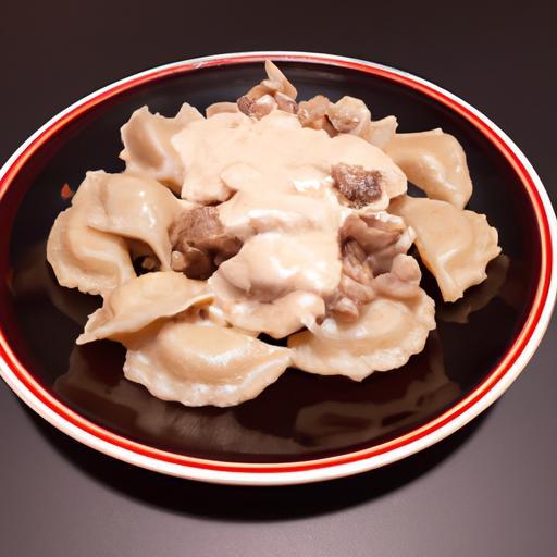 Karlovarský knedlík s hovězím ragú