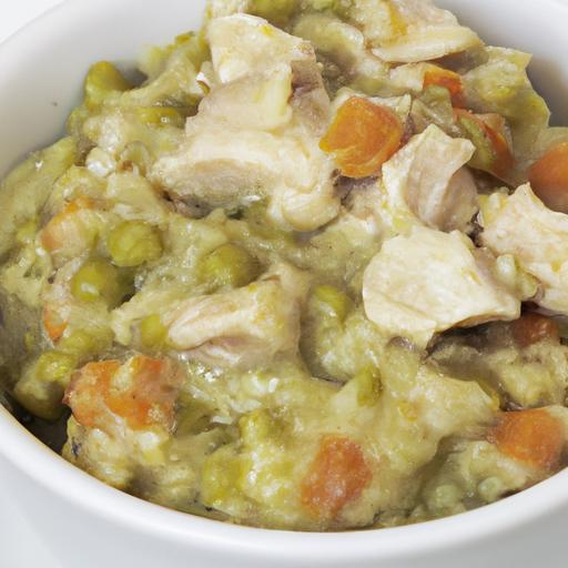 Omáčka z kuřecího masa s hráškem