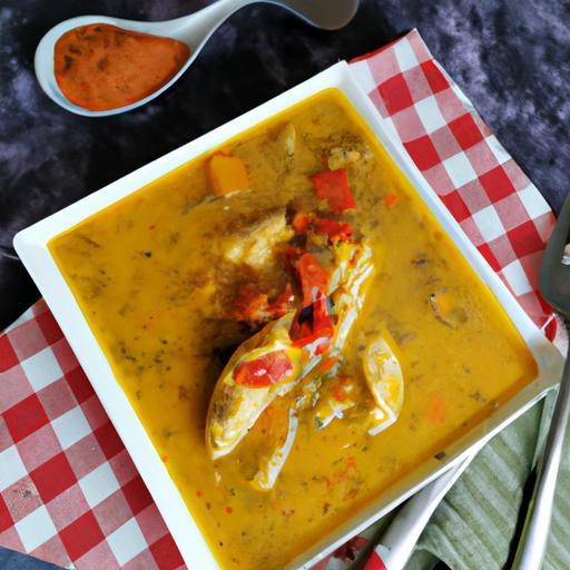 Kuřecí v aji amarillo omáčce