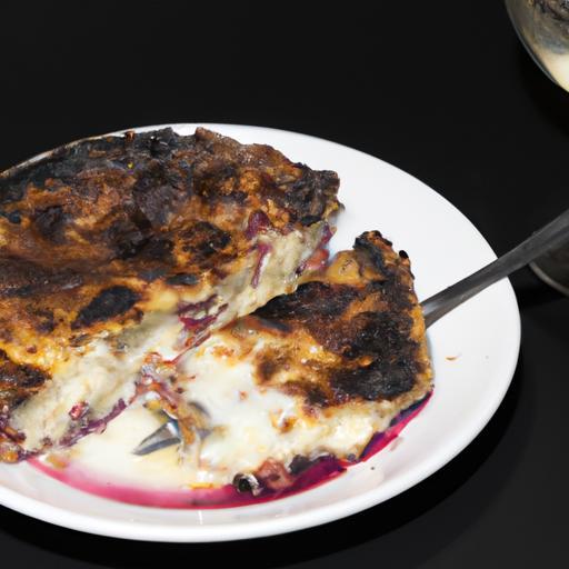 Zapečený sýr s červeným vínem