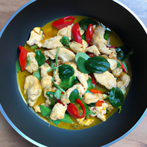 Kuře s thajskými bazalkami