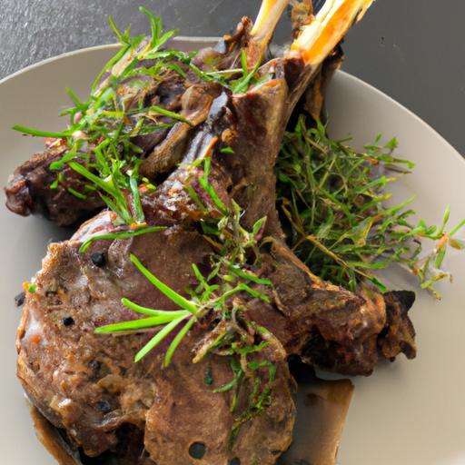 Grilované jehněčí kuře s rozmarýnem