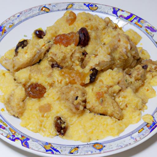 Kuskus s kuřecím masem a rozinkami