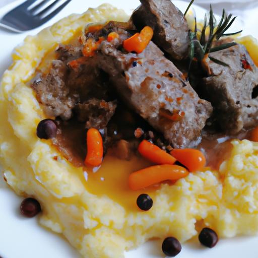 Dušená krkovička s bramborovou kaší