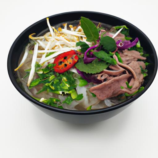 Vietnamské pho se hovězím masem