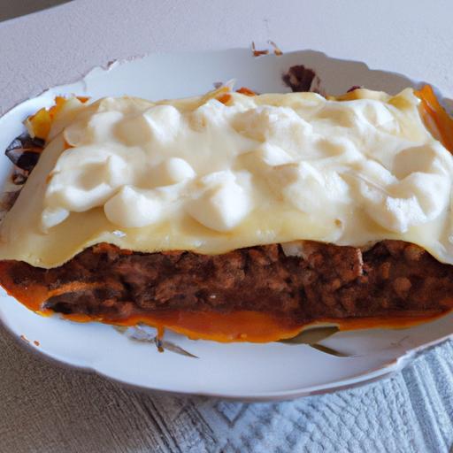 Lazaně s hovězím masem a ricottou