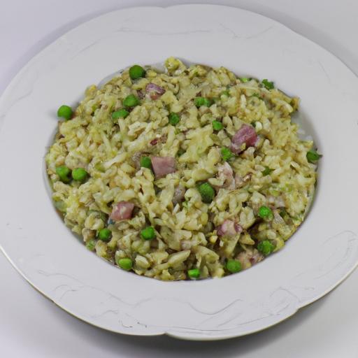 Risotto s pančetou a hráškem