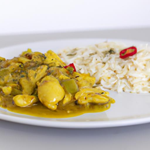 Pikantní kuře s rýží