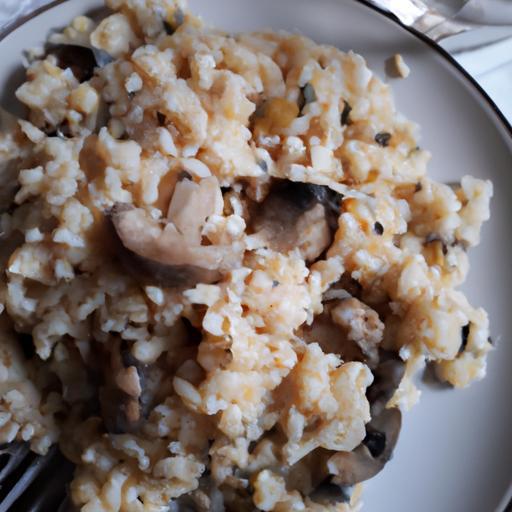 Risotto s hřiby a bílým vínem