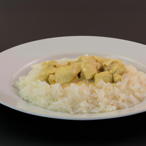 Jednoduchý kuřecí korma s rýží