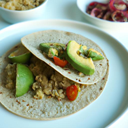 Veganské tacos s quinoou a avokádem