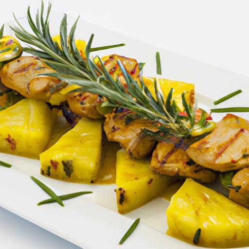 Kuřecí espetada s ananasem