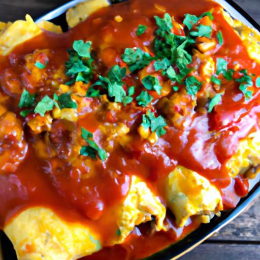 Pikantní kuřecí enchiladas