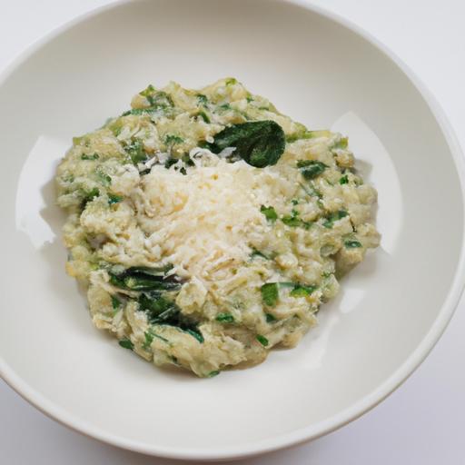 Rizoto se špenátem a parmezánem