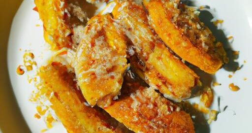 Smažené banány s kokosovou strouhankou