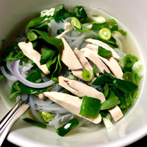 Vietnamské kuře Pho Bo soup