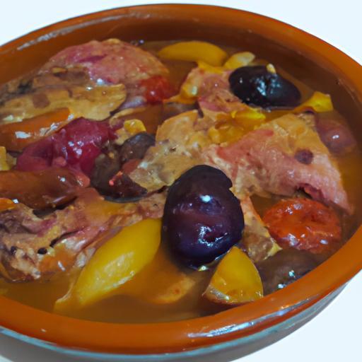 Tajine se svíčkovou a švestkami