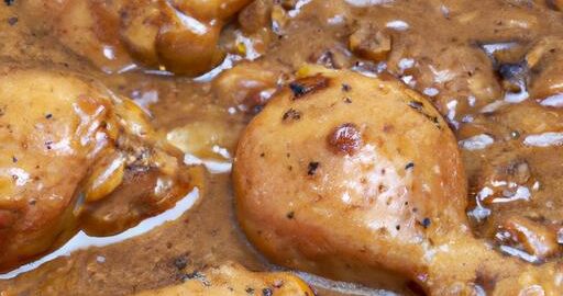 Kuře v Bourguignonském stylu