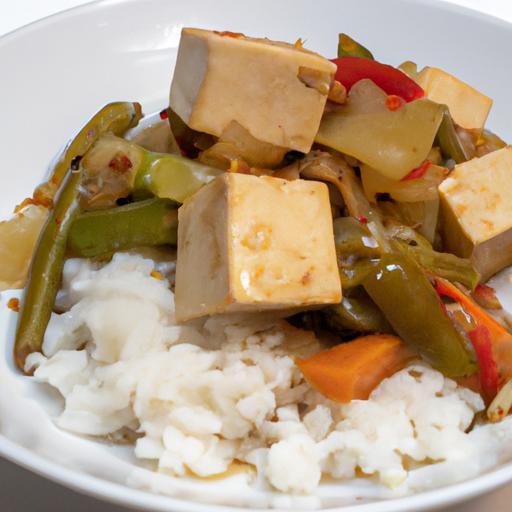 Tofu s čínskou zeleninou a rýží