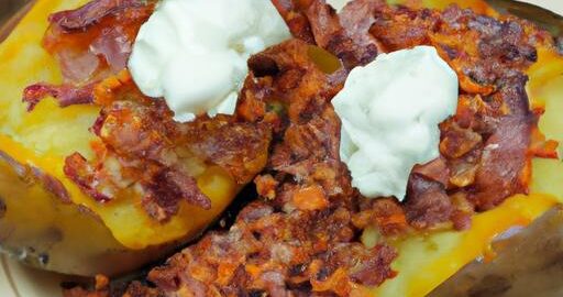 Hovězí plněné brambory s uzeným