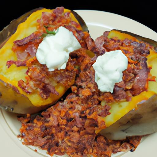 Hovězí plněné brambory s uzeným