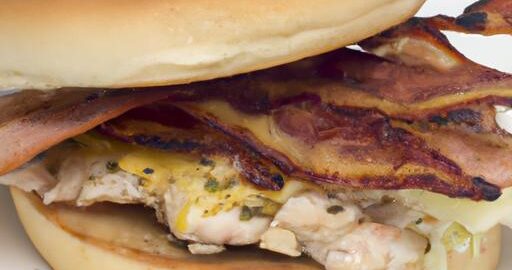 Grilovaný kuřecí burger se slaninou