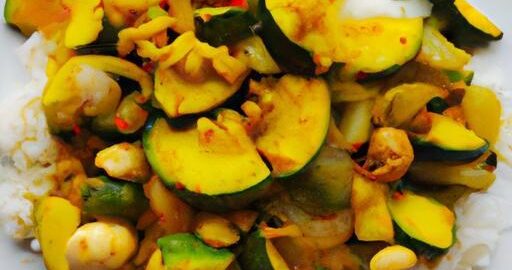 Thajský zeleninový curry s rýží