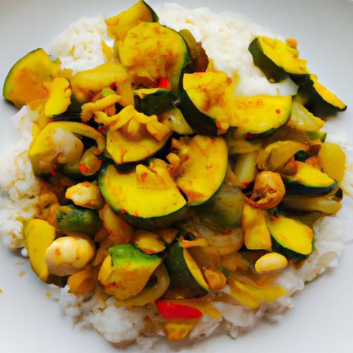 Thajský zeleninový curry s rýží