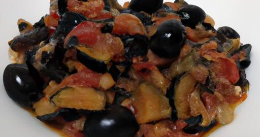 Ratatouille s černými olivami