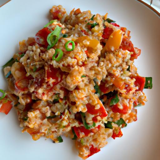 Pikantní quinoa s čerstvou zeleninou