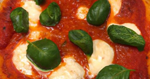 Domácí pizza Margherita s bazalkou