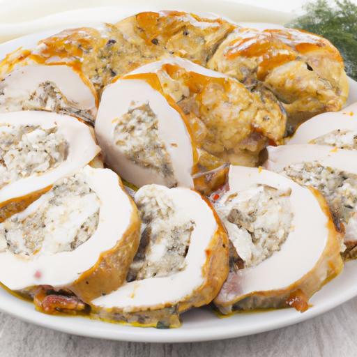 Kuřecí roláda s bílým jogurtem