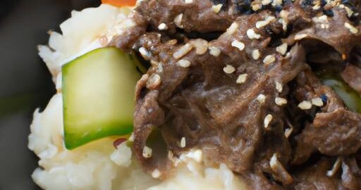 Korejský bulgogi s rýží