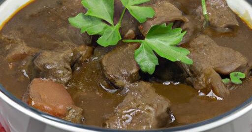 Hovězí bourguignon s petrželkou