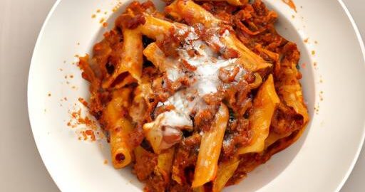Bolognese pasta s grana padano