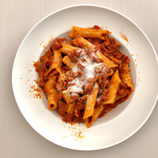Bolognese pasta s grana padano