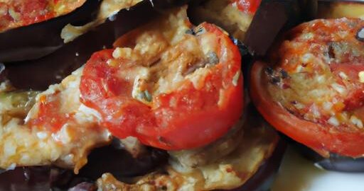 Zapečený lilek s rajčaty