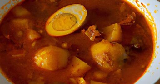 Dýňový kari s vajíčky