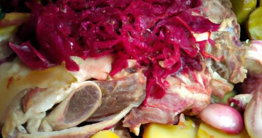 Vepřová plec s brambory a řepou