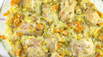 Zapečený jogurtový-kuřecí pilaf