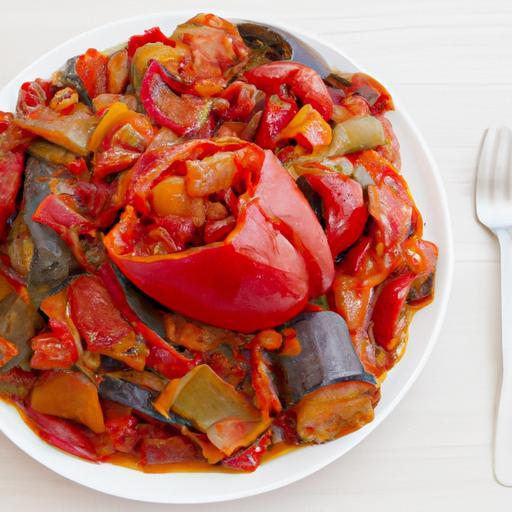 Ratatouille s pečenými rajčaty a paprikami